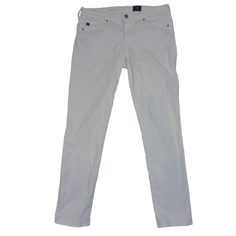 AG Adriano Goldschmied The Stevie Ankle Jeans‎ 28 Womens Slim Straight White